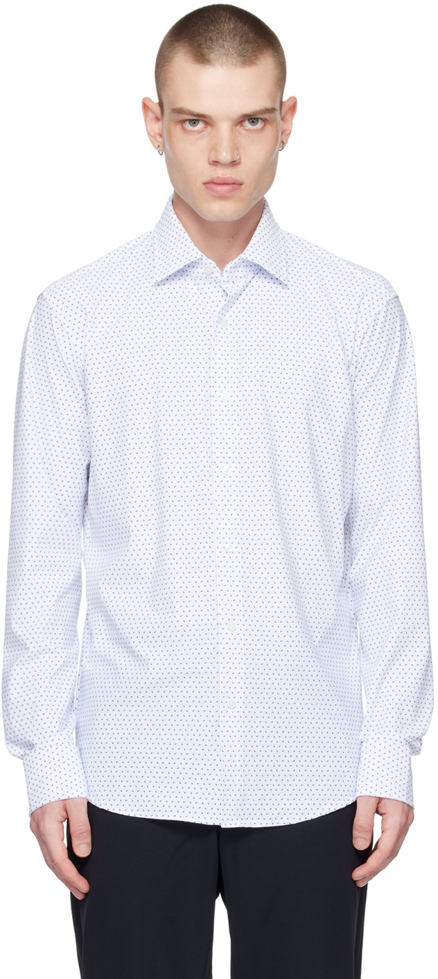 Hugo Boss White Regular-fit Shirt In White 100