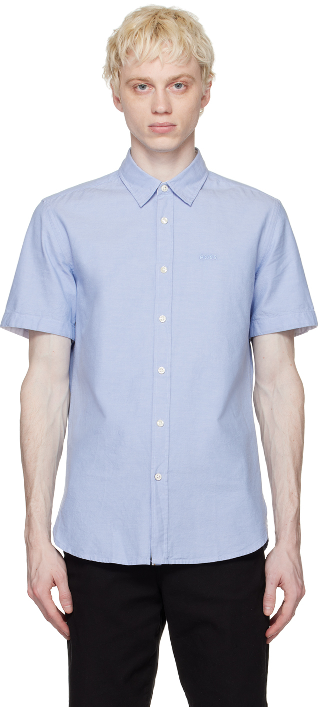 BOSS Blue Slim-Fit Shirt