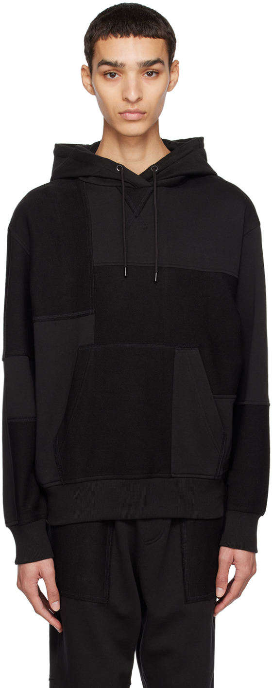 GAP WAFFLE HOODIE - Sweat à capuche - true black/noir