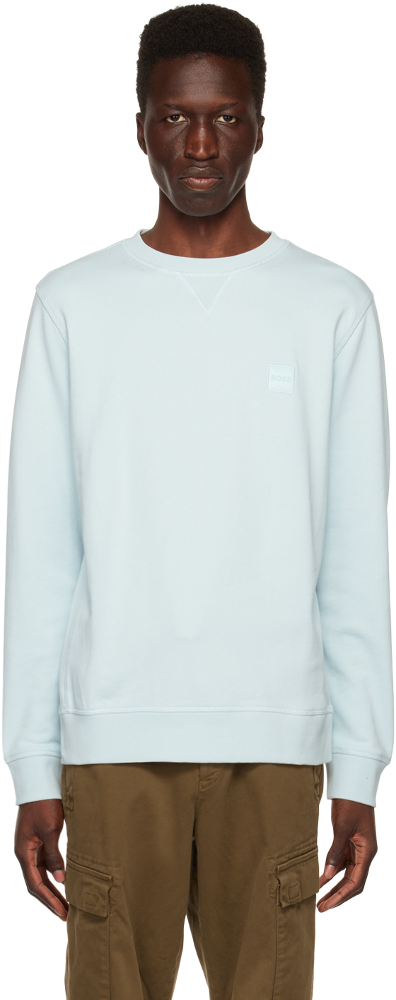 BOSS Blue Relaxed-Fit Sweatshirt