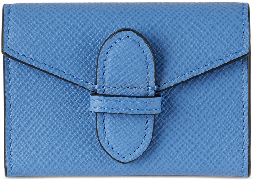 Smythson Panama Inspirations & Ideas Leather Notebook in Nile Blue
