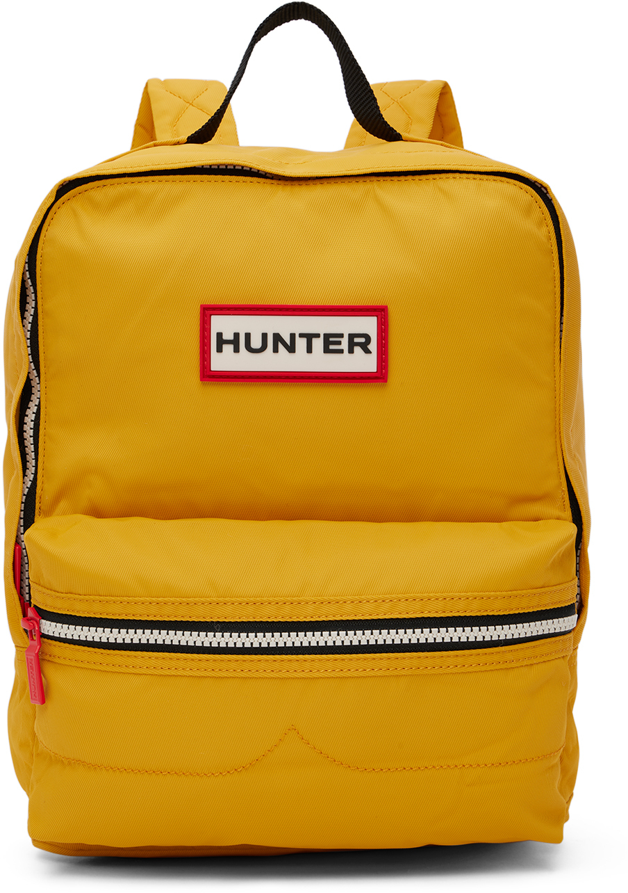 Hunter Kids Yellow Nylon Backpack In Ryl Yellow | ModeSens