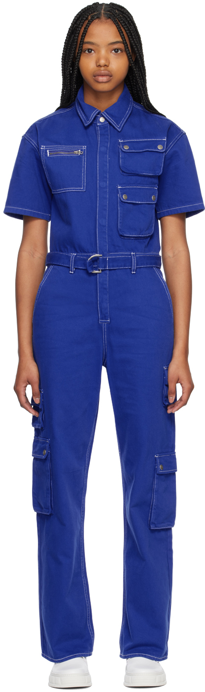 Blue Relaxed Jumpsuit