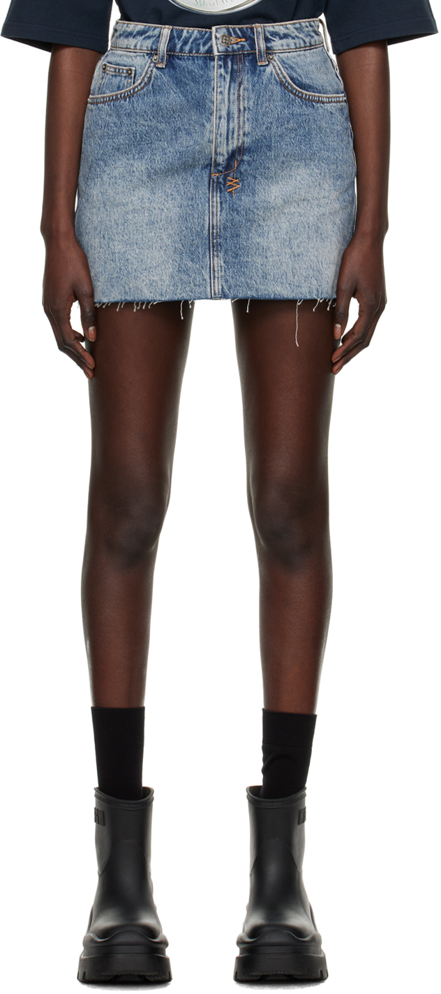 Ksubi Blue Model Haven Miniskirt