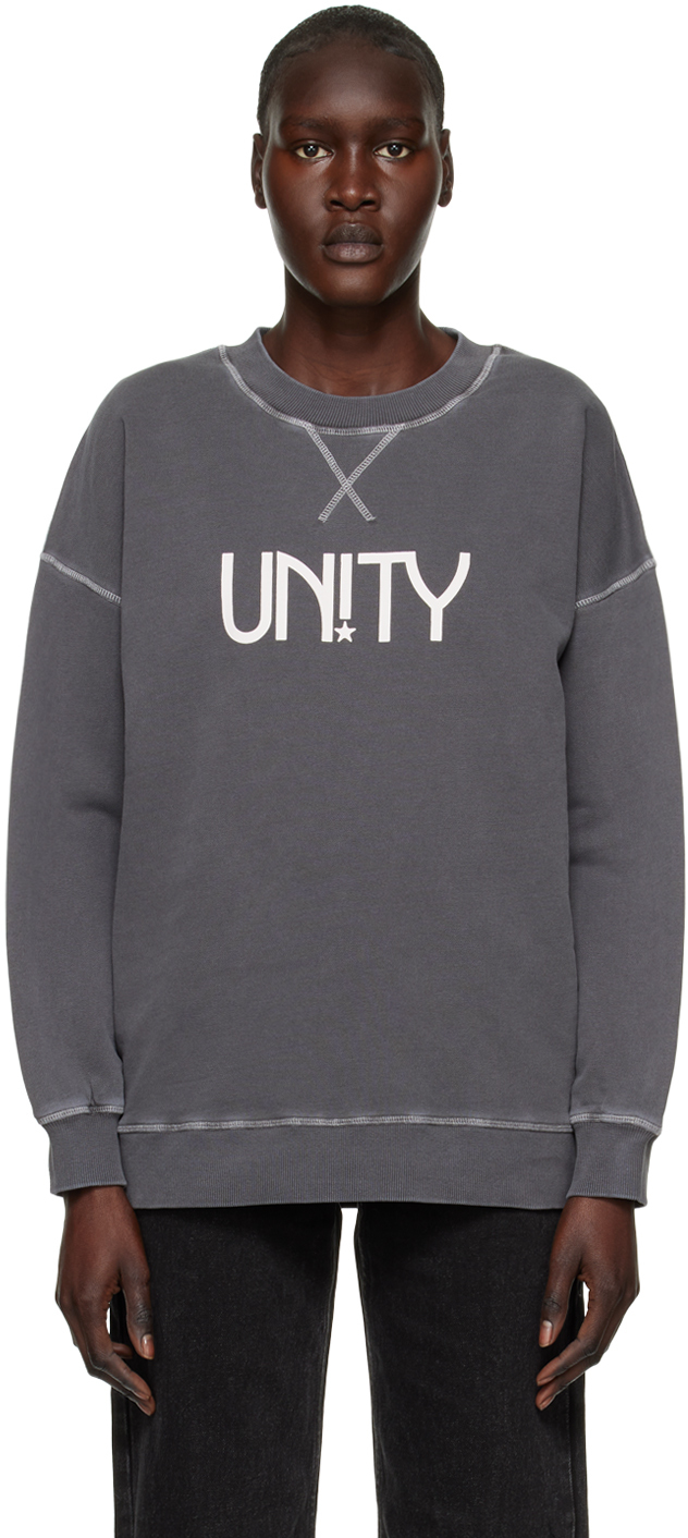 Ksubi Gray Unity Star Oh G Crew Sweatshirt
