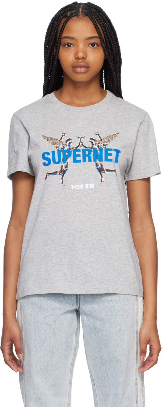 Ksubi Gray Supernet Klassic T-Shirt