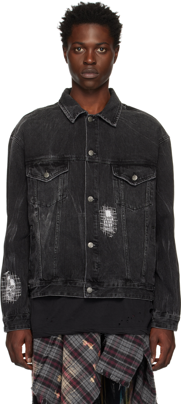 Black Oh G Streets Denim Jacket by Ksubi on Sale