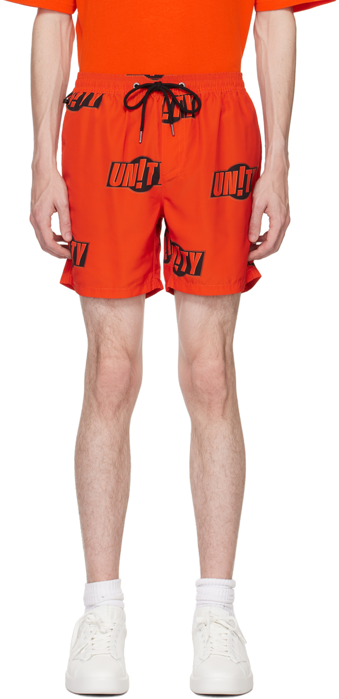 Ksubi Orange 'Unity' Shorts