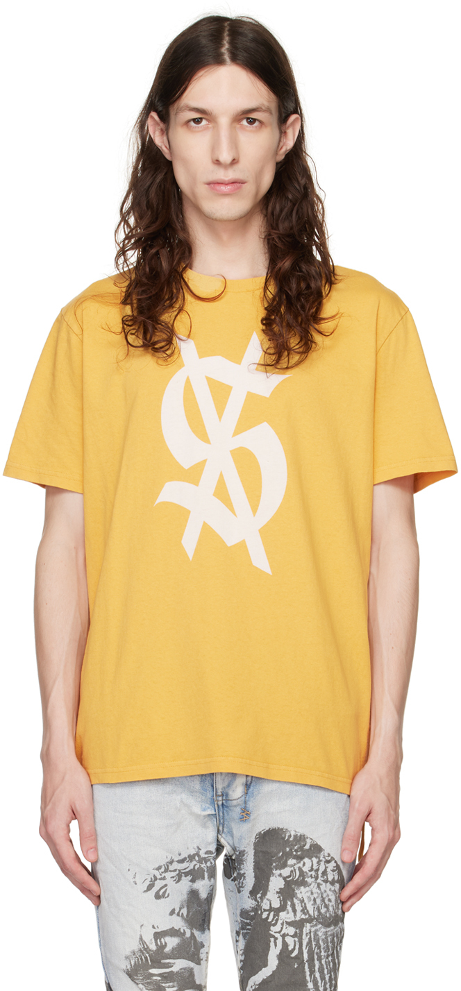 Ksubi Yellow Old Dollar Kash T-Shirt