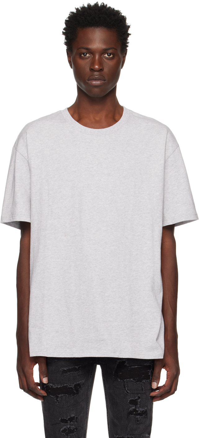 Ksubi: Gray 4x4 Biggie T-Shirt | SSENSE Canada