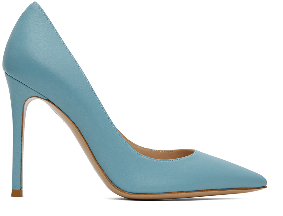 Gianvito Rossi Blue Gianvito 105 Heels In Air