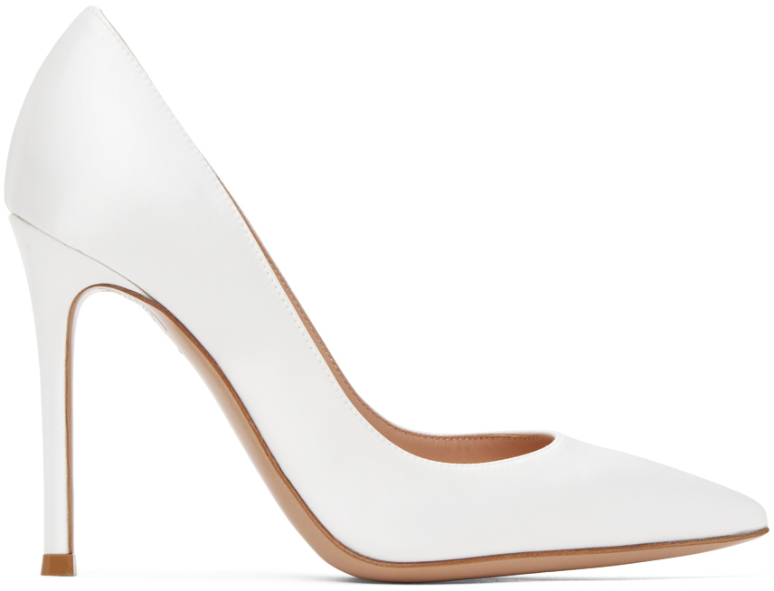 gianvito rossi white heels