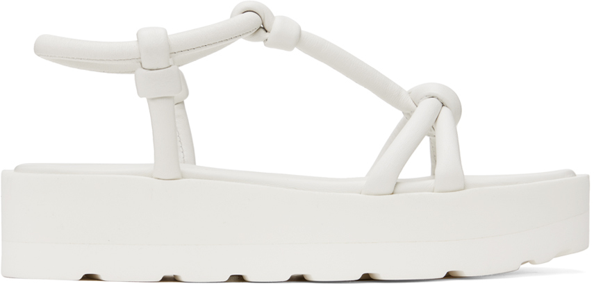 White Marine Flat Sandals