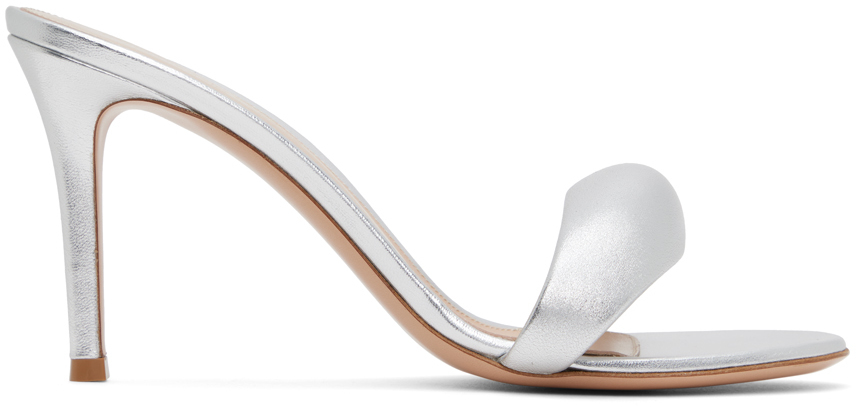 Gianvito Rossiのシルバー Bijoux 85 サンダルがセール中
