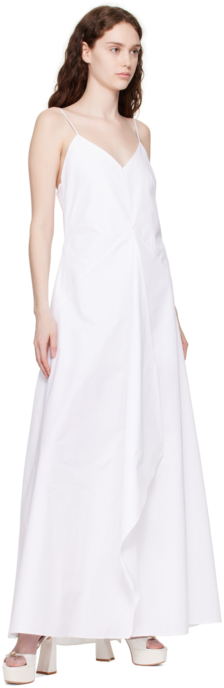 Gianvito Rossi White Maddy Heeled Sandals In White