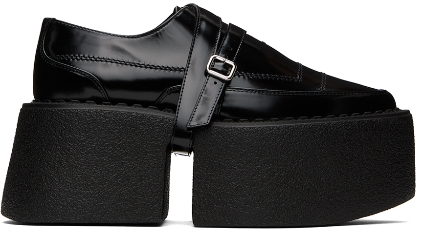 SSENSE Exclusive Black Superstack Oxfords