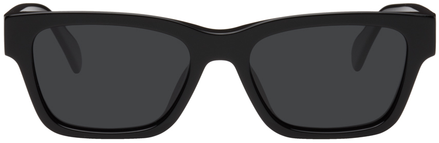 ANINE BING: Black Daria Sunglasses | SSENSE