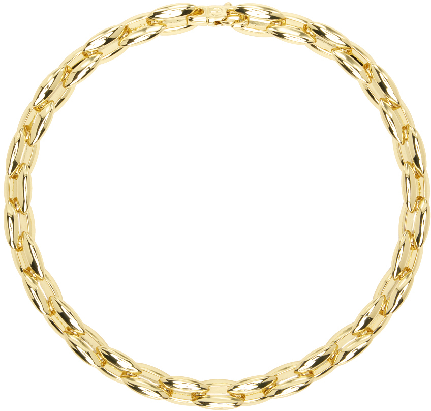 Anine Bing Gold Oval Link Necklace