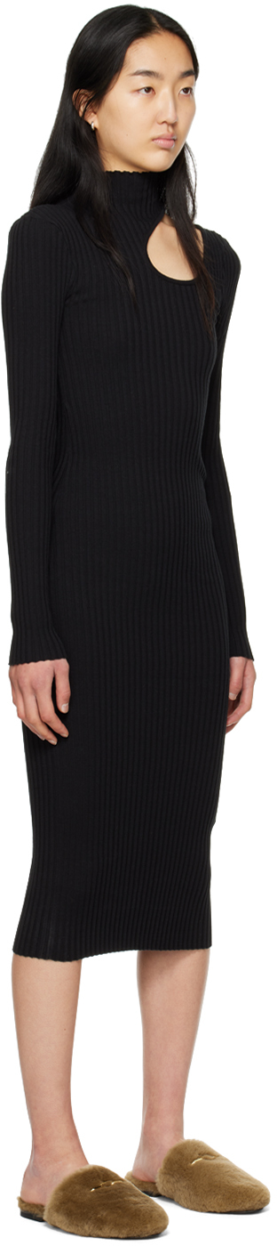 Shop Anine Bing Black Victoria Midi Dress