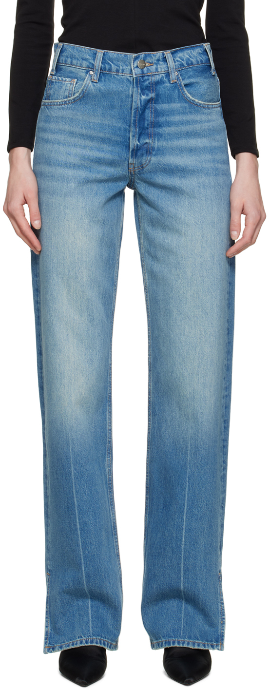 ANINE BING: Blue Roy Jeans | SSENSE UK