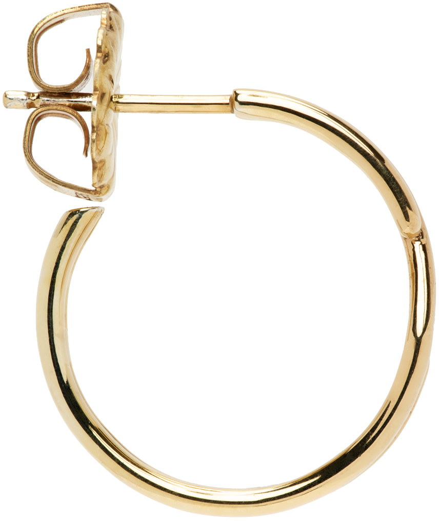 Secret Of Manna Gold Key Ring Single Earring