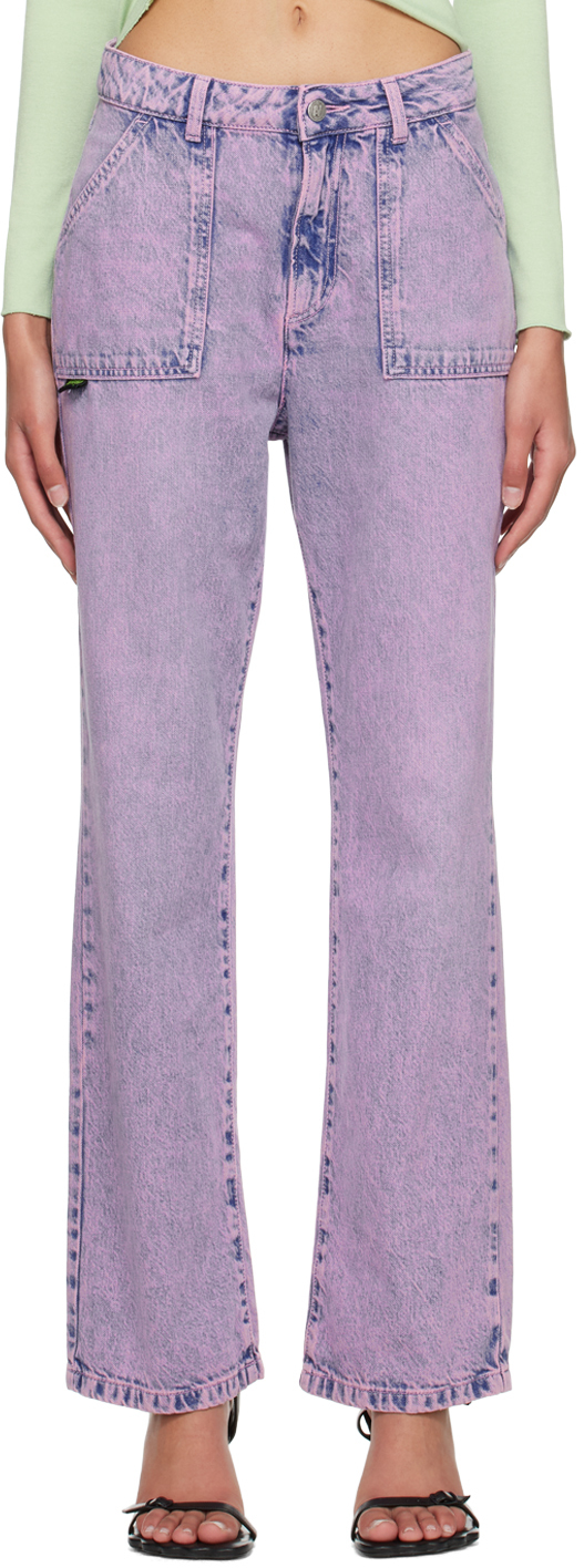 Avavav Ssense Exclusive Purple Jeans In Peony