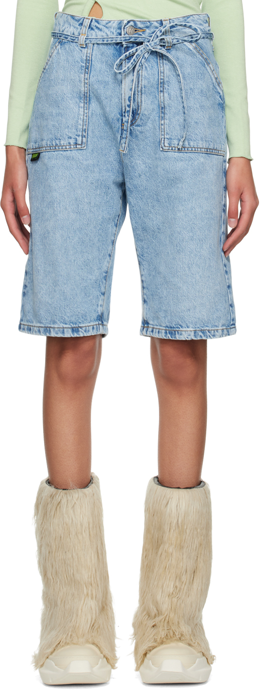 SSENSE Exclusive Blue Denim Shorts