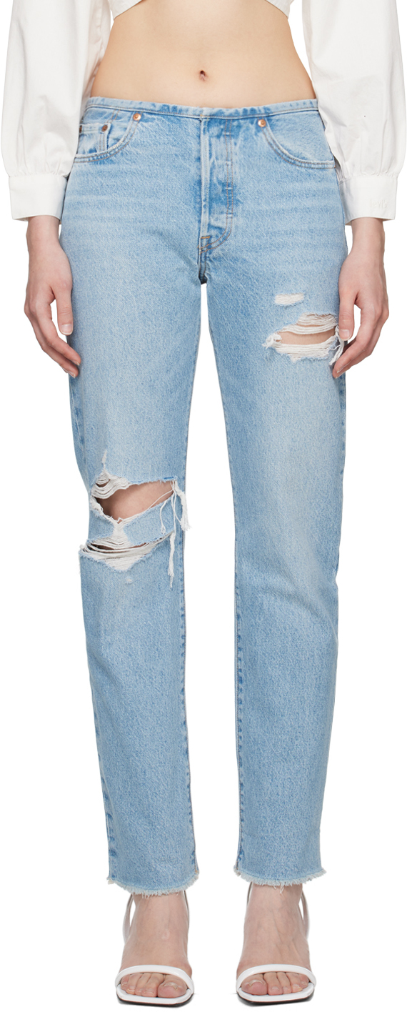 Levi's Blue 501 Mini Waist Jeans