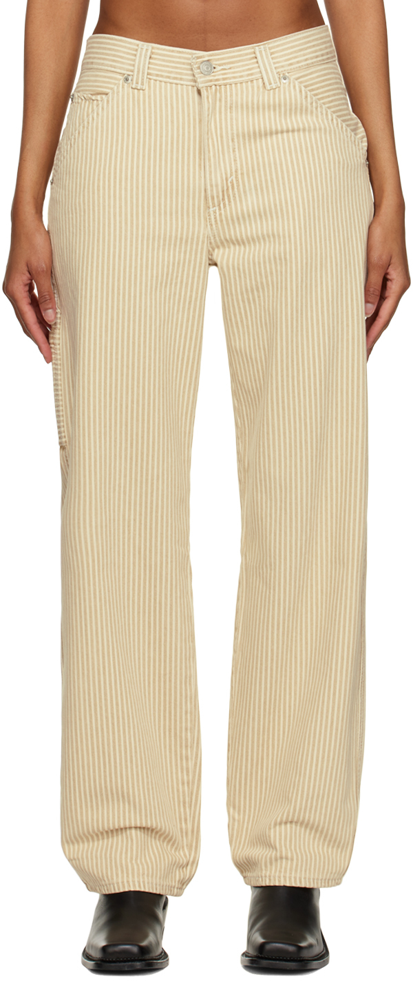 Levi's Beige Dad Utility Jeans SSENSE Canada