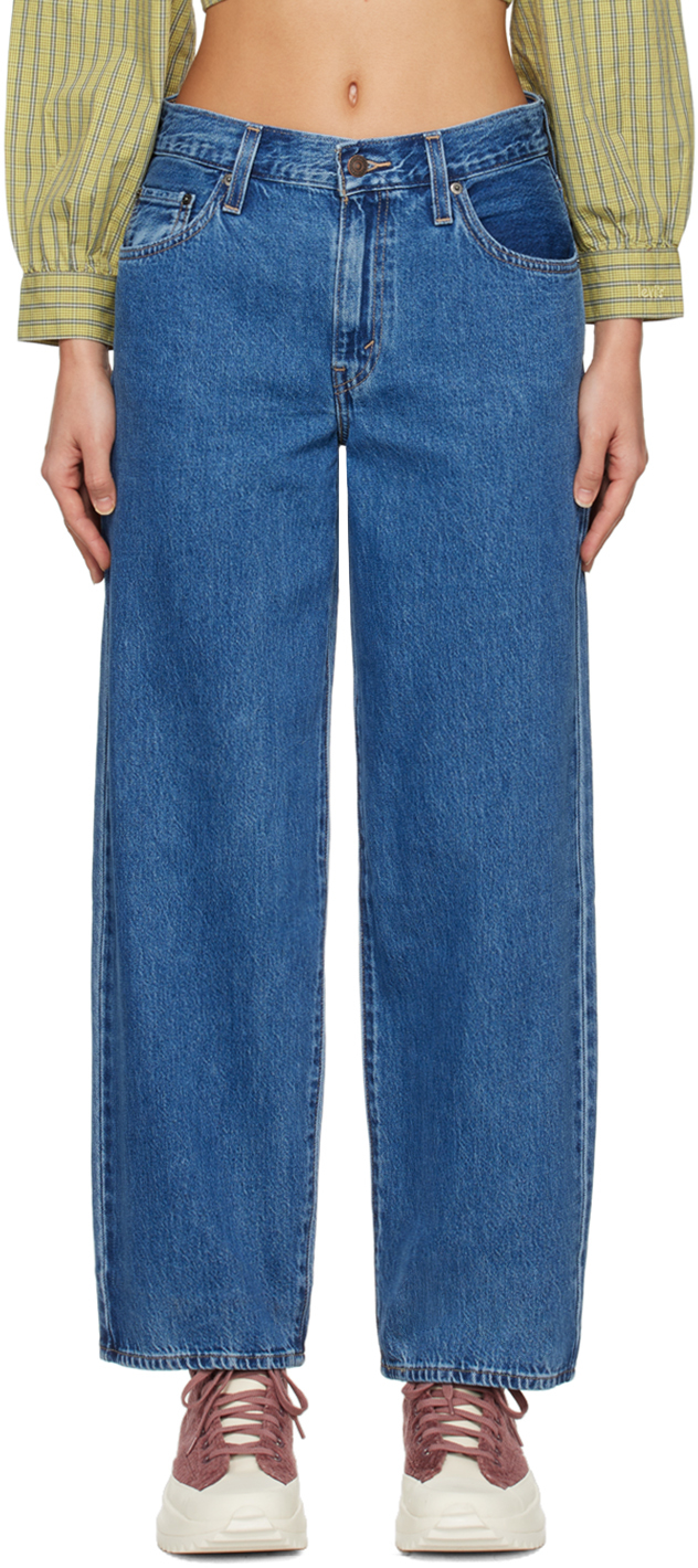 LEVI'S INDIGO BAGGY DAD JEANS