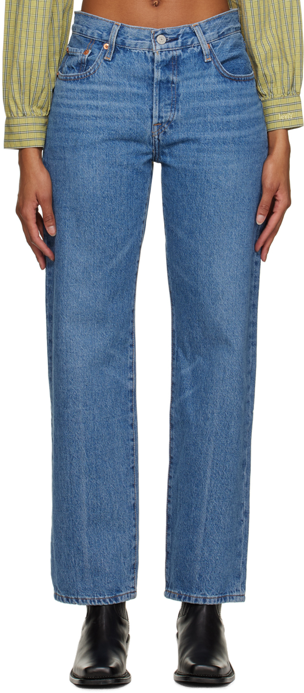 Levi's 501 '90s Straight-leg Jeans - Women's - Cotton In Blue