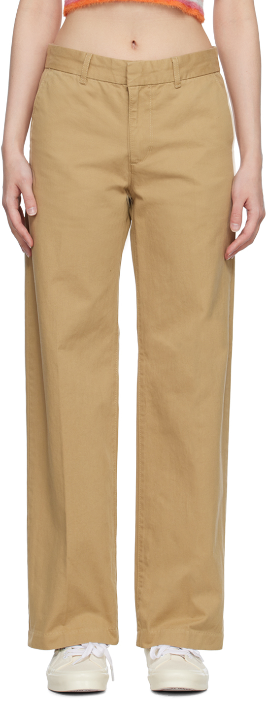WOMENS COTTON BAGGY TROUSERS  UNIQLO IN