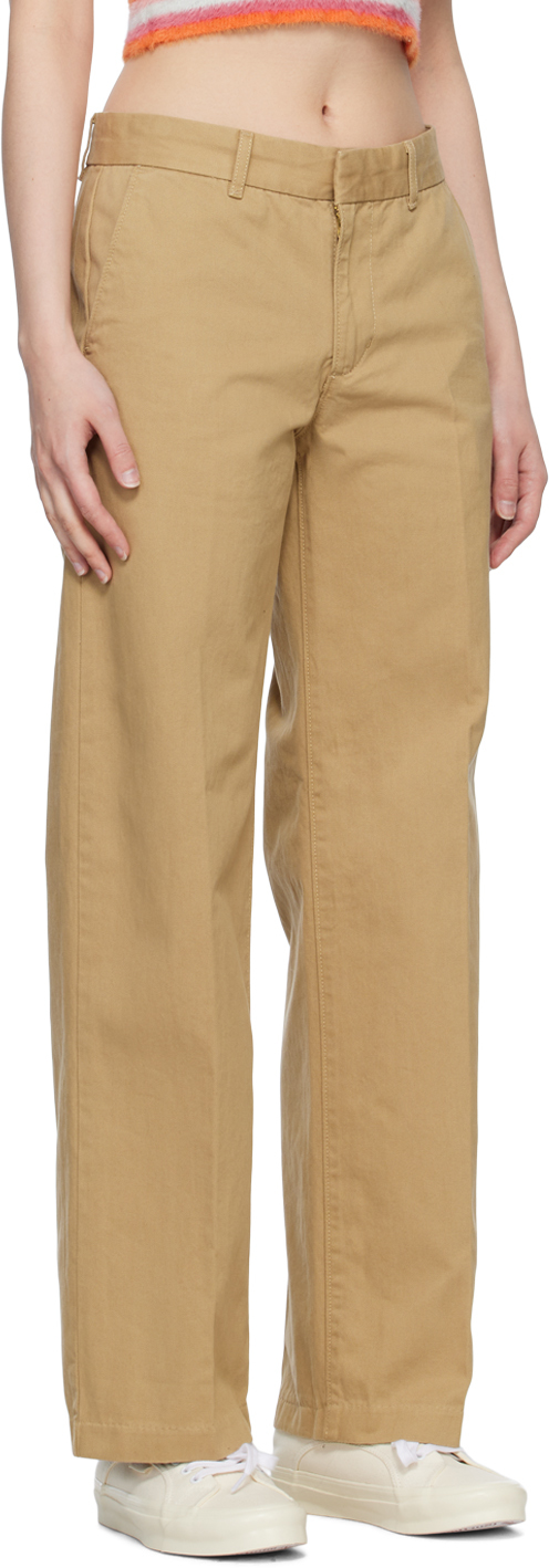Levi's Beige Baggy Trousers In C95648 Unbasic Khaki