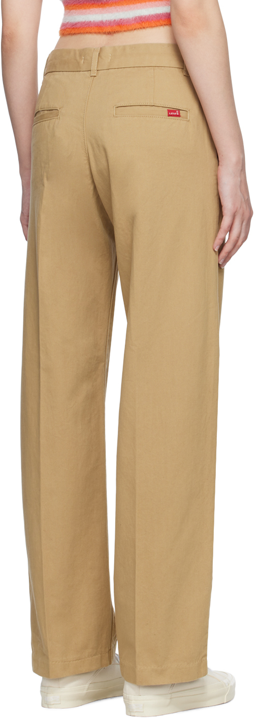 Levi's Beige Baggy Trousers In C95648 Unbasic Khaki