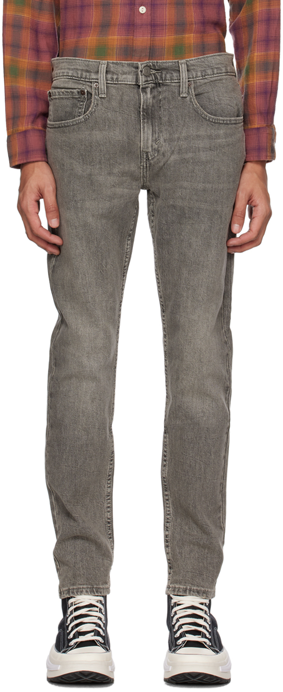 Levi's Gray 512 Slim Taper Jeans In Z1518 Gray Stonewa