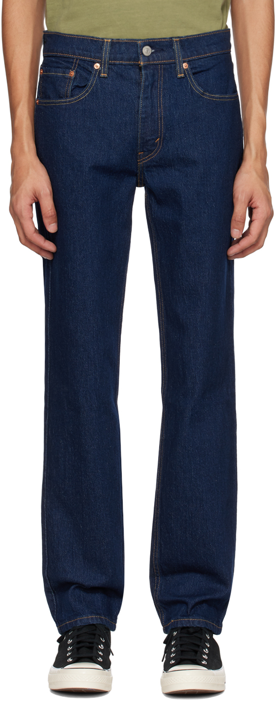 Levi's: Blue 516 Slim Straight Jeans | SSENSE UK