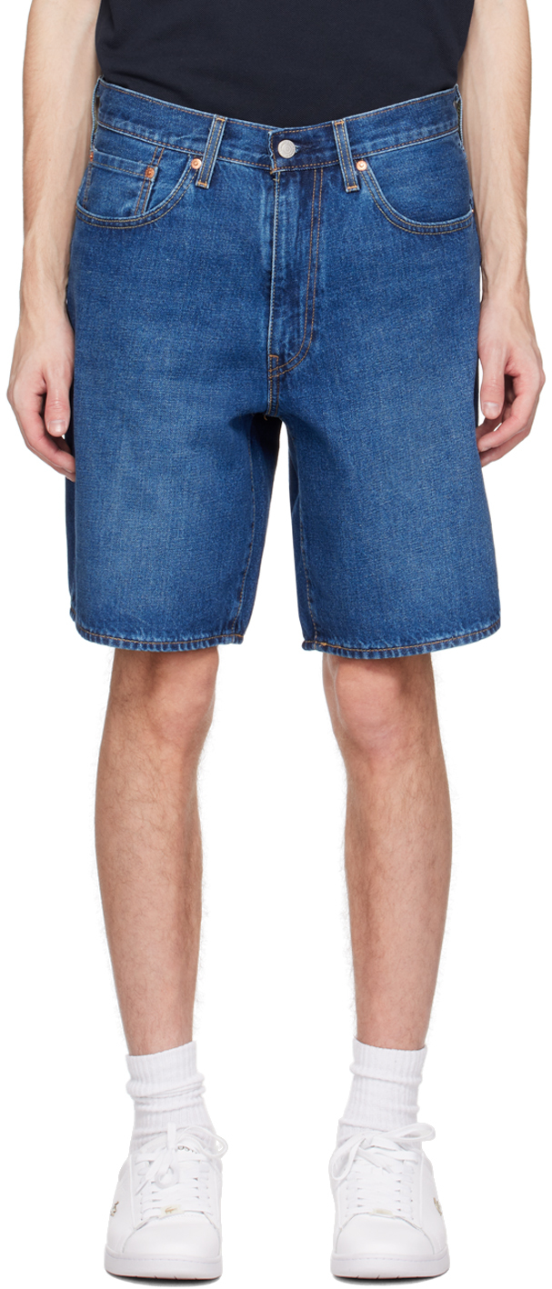 Levi's 479 Stay Baggy Denim Short In Rinsed Denim