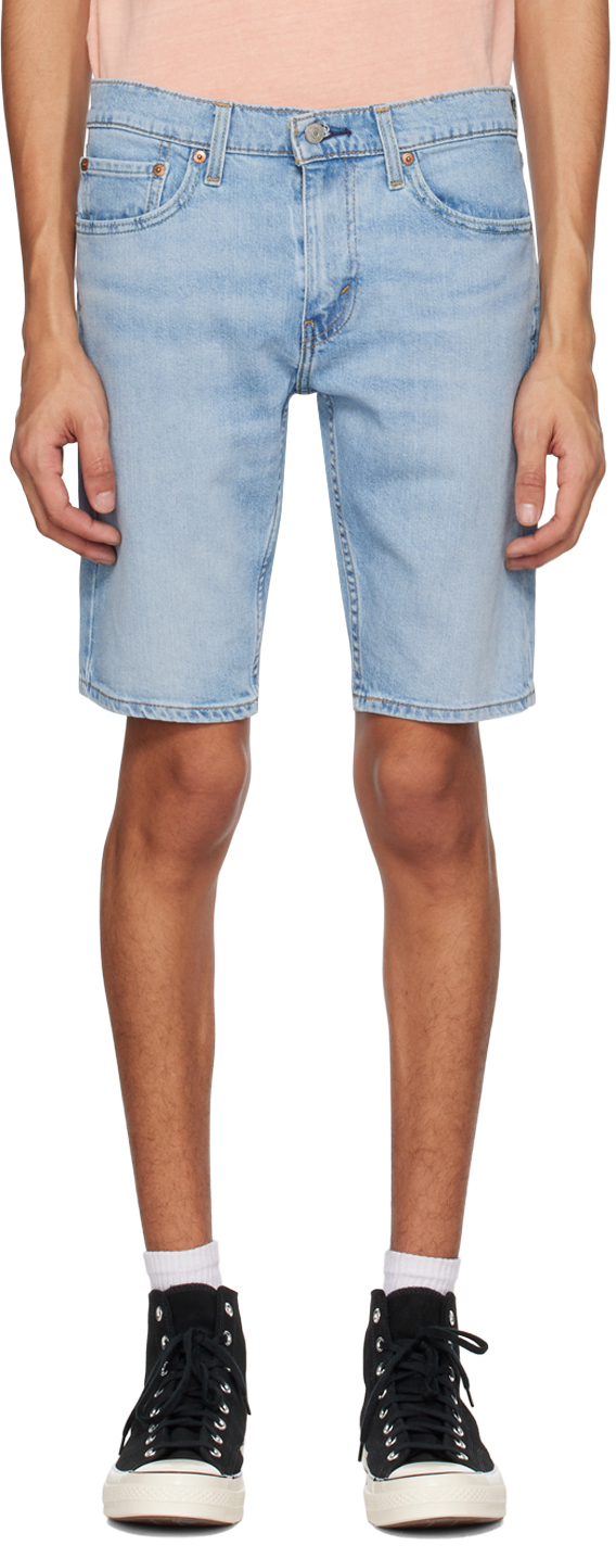 Levi's Blue 412 Shorts In Wolf Days Like This