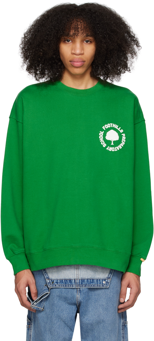 Levi's: Green Crewneck Sweatshirt | SSENSE