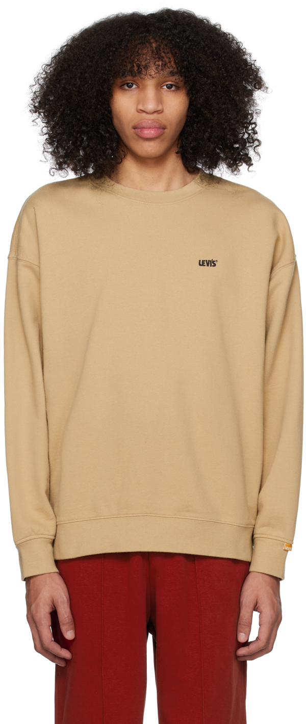 Levi's: Tan Crewneck Sweatshirt | SSENSE