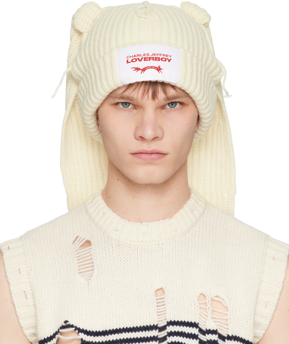 Off-White Chunky Rabbit Beanie