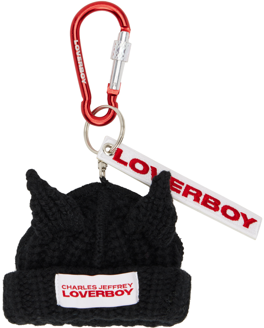 Charles Jeffrey Loverboy Chunky Ears Beanie Lambs Wool Key Ring In