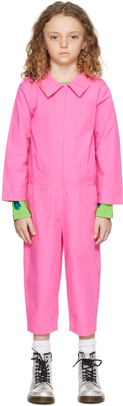 M.a+ Kids Pink Relaxed Jumpsuit