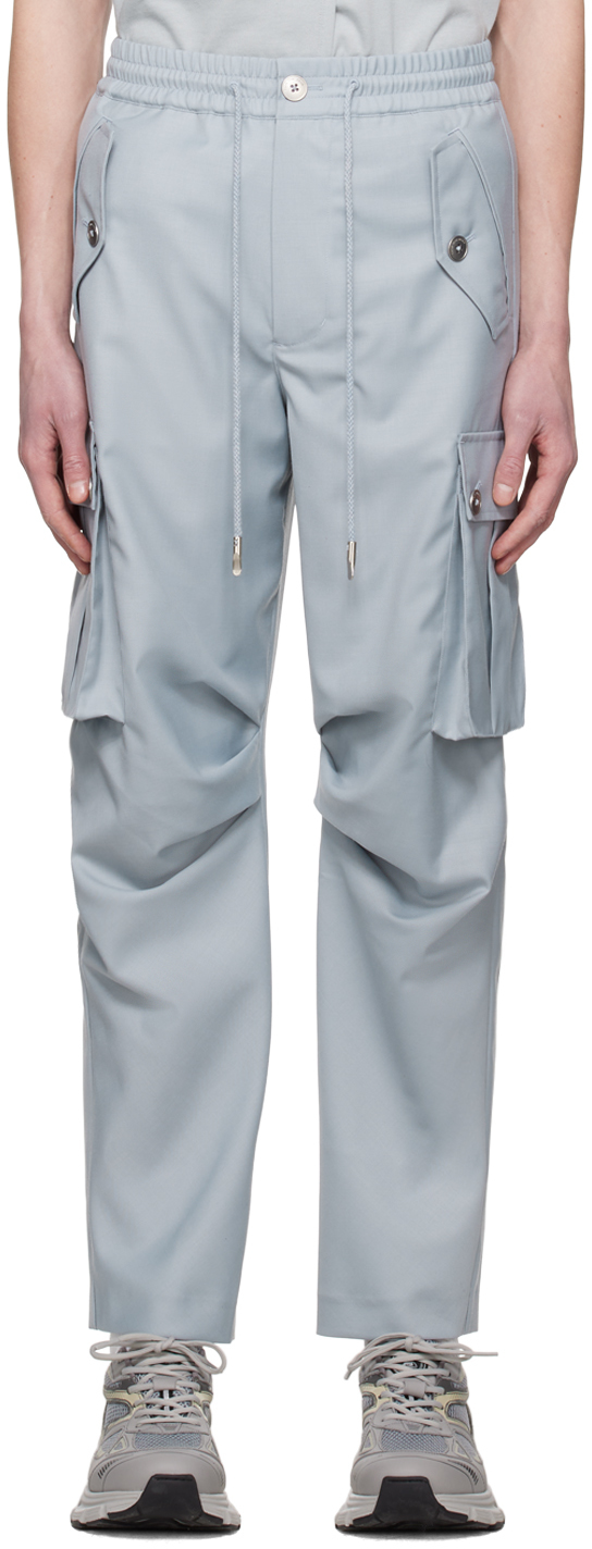 SSENSE Canada Exclusive Gray Cargo Pants by Feng Chen Wang on Sale