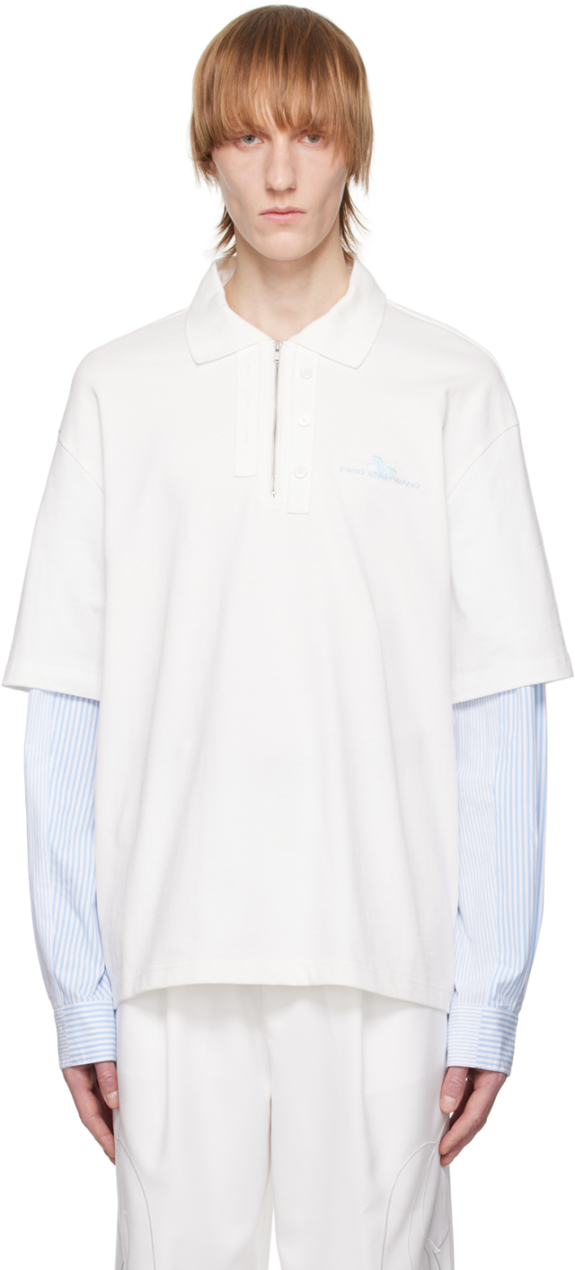 Feng Chen Wang: White Layered Polo | SSENSE