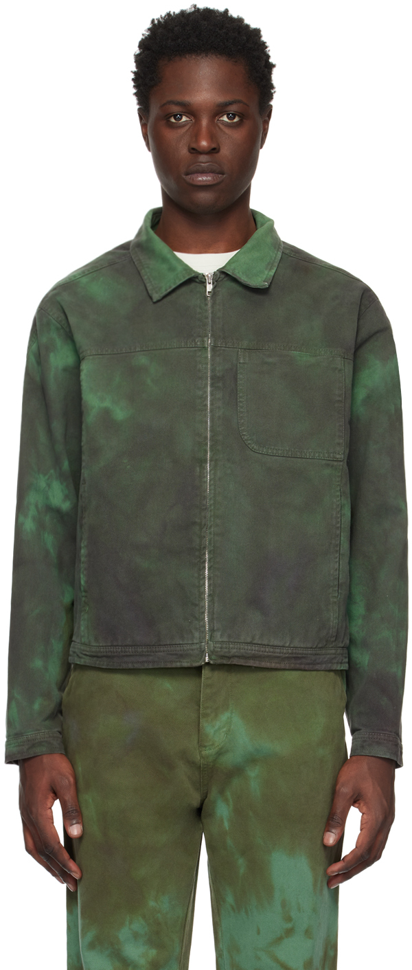 Affxwrks Khaki Boxed Jacket In Stain Green