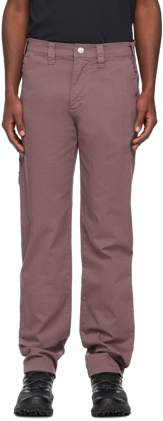 Affxwrks Purple Utility Cargo Pants In Washed Purple