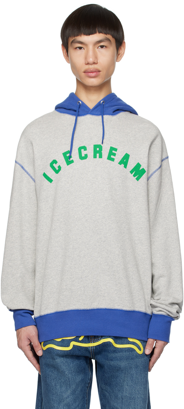 Icecream Logo Hoodie In Blue