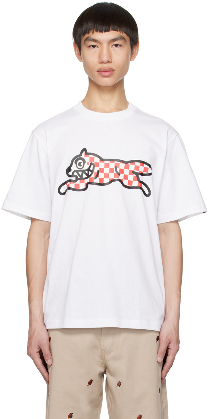 Icecream Mens White Running Dog Graphic-print Cotton-jersey T