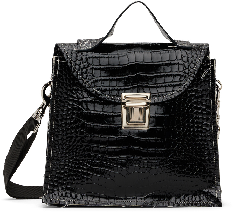 Black Crooked Bag by Camiel Fortgens on Sale